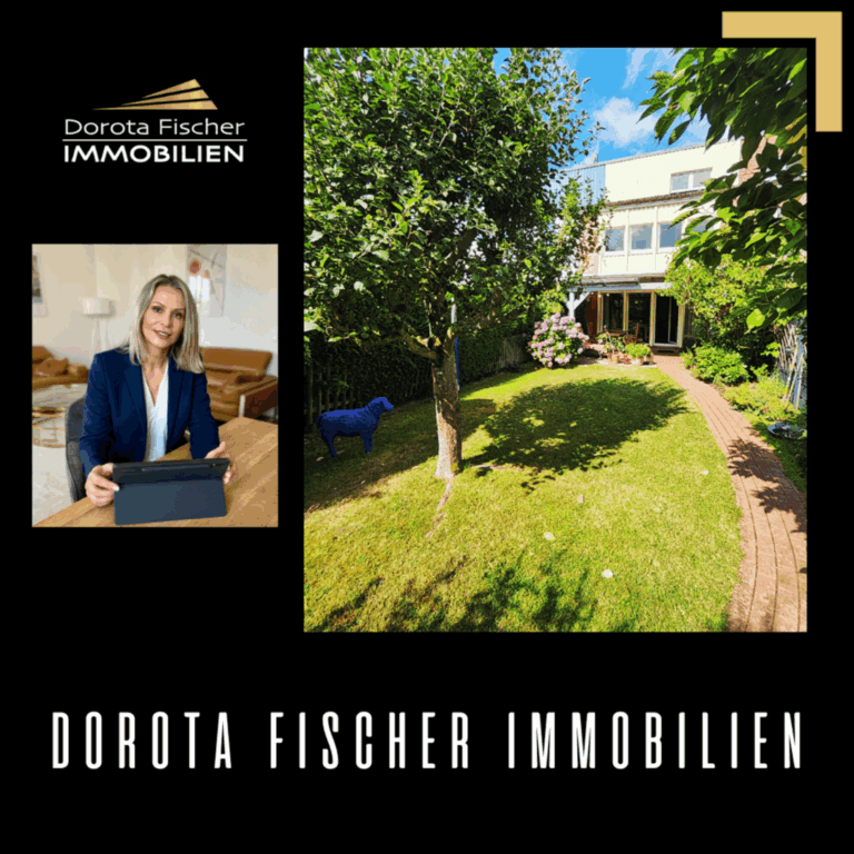 Reihenmittelhaus mit Garten und Garagen